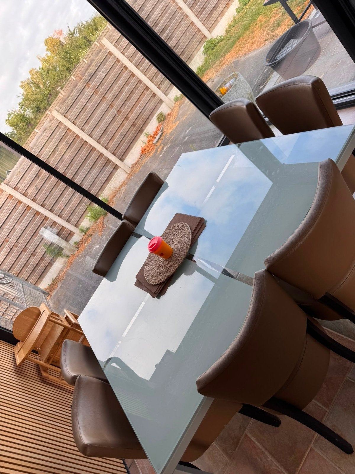 vierkante eettafel met 8 stoelen, Enlèvement