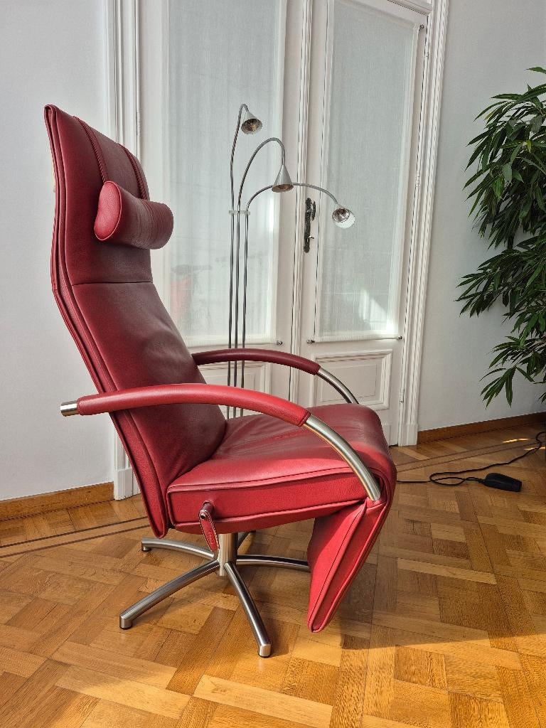 Jori relaxzetel, Huis en Inrichting, Fauteuils, Ophalen, Gebruikt, 75 tot 100 cm, Leer