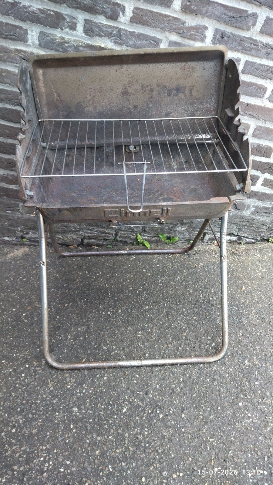 Draagbare en demonteerbare  BBQ, Ophalen, Gebruikt