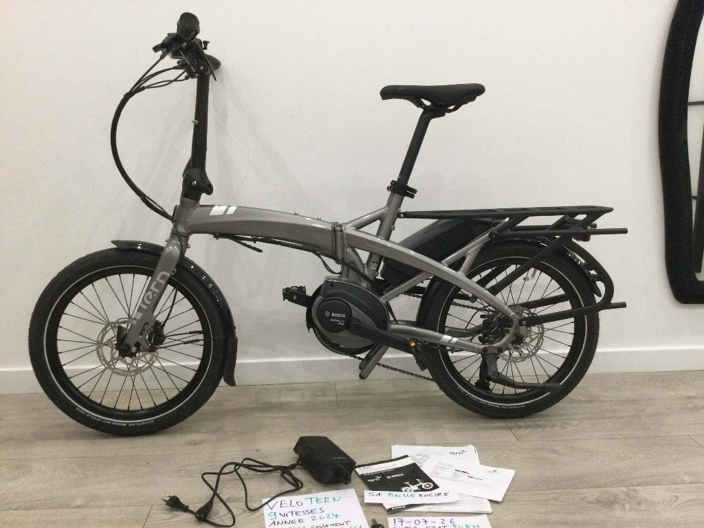 Velo Tern 2024 ------ a Bxl 108 Km -- 9 Vitesses, Vélos & Vélomoteurs, 59 cm ou plus, Enlèvement, Comme neuf, 50 km par batterie ou plus