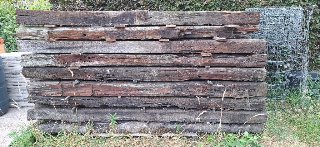 Halve treinbilzen 260cm, Ophalen, Gebruikt, 250 cm of meer, Palen