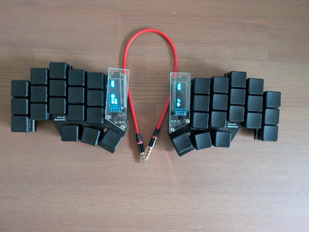 Chocofi 36-key draadloze split keyboard - low-profile Choc, Informatique & Logiciels, Enlèvement, Custom, Ergonomique, Sans fil