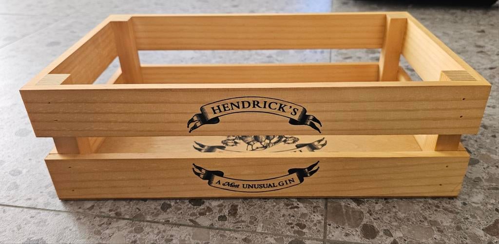 Hendrick´s gin houten kistje, Verzamelen, Ophalen of Verzenden