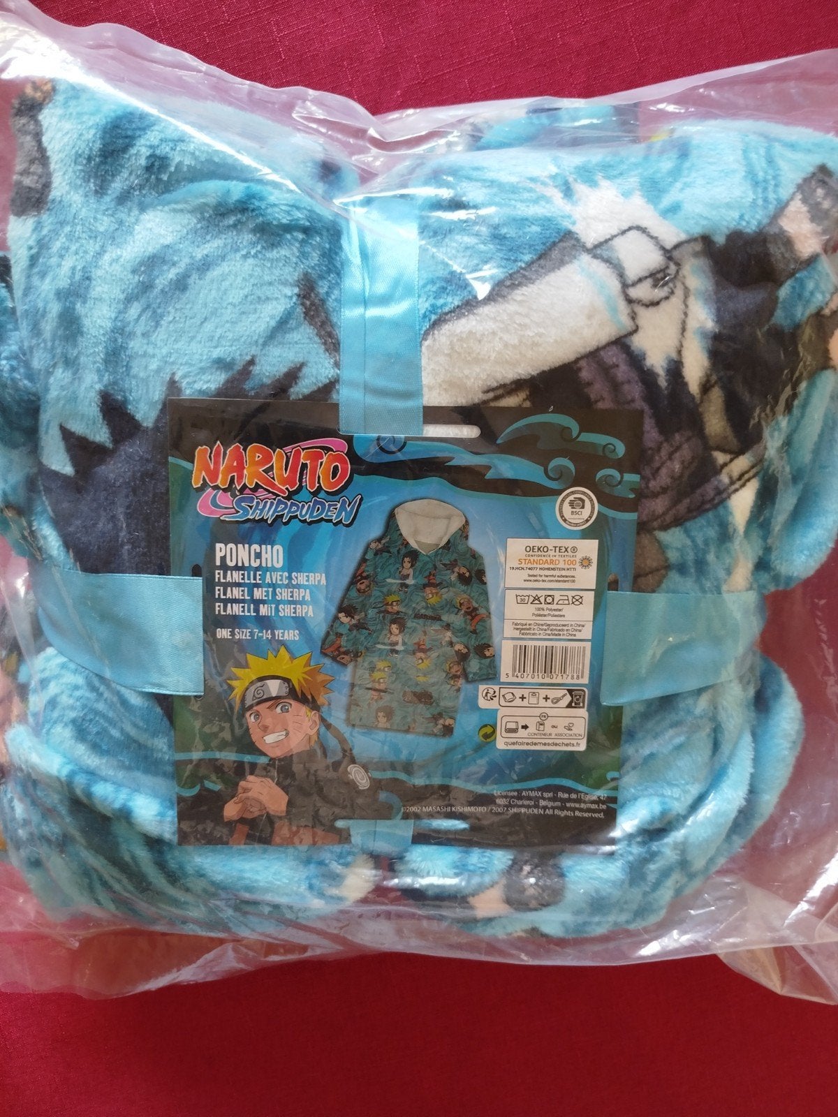 Nouveau peignoir bleu NARUTO. Enfants de 7 à 14 ans, Enlèvement
