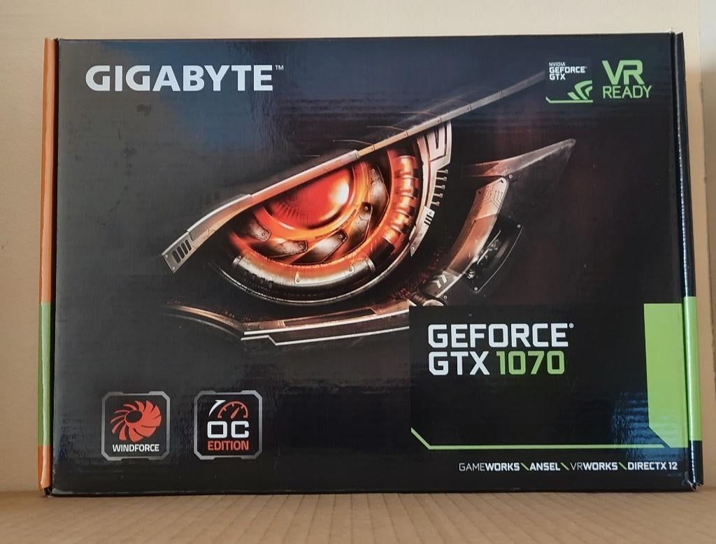 Gigabyte GeForce GTX 1070 OC – Zeer goede staat, Computers en Software, Videokaarten, Gebruikt, Ophalen of Verzenden, GDDR5, HDMI