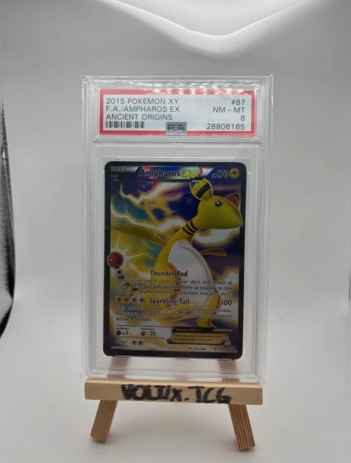 Ampharos EX PSA 8 2015 #87, Enlèvement ou Envoi, Comme neuf, Booster