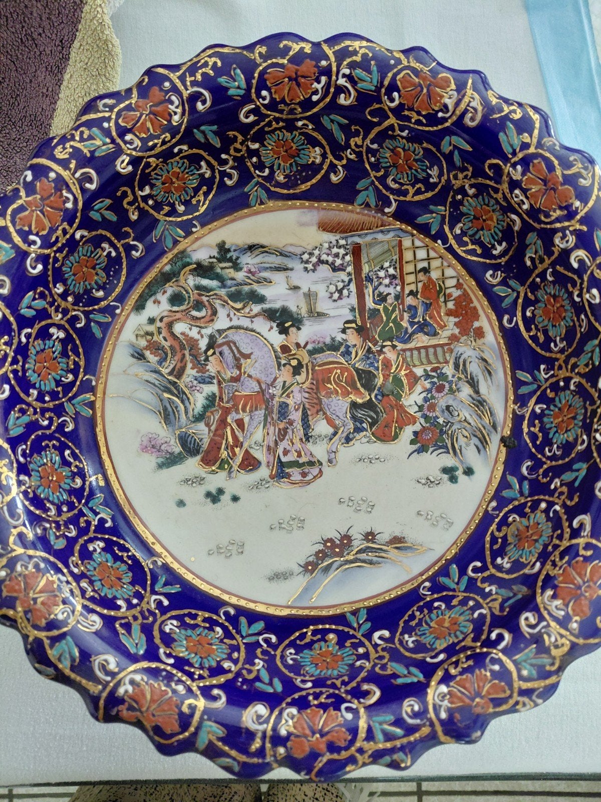 Zeer mooie  schotel chinees, Antiquités & Art, Antiquités | Plateaux, Enlèvement