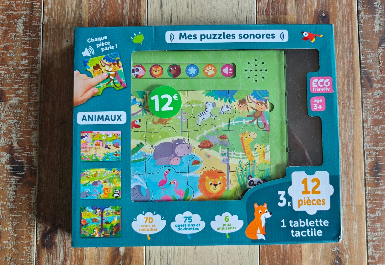 Mes puzzles sonores Les Animaux, Enfants & Bébés, Enlèvement ou Envoi, Comme neuf, 2 à 4 ans