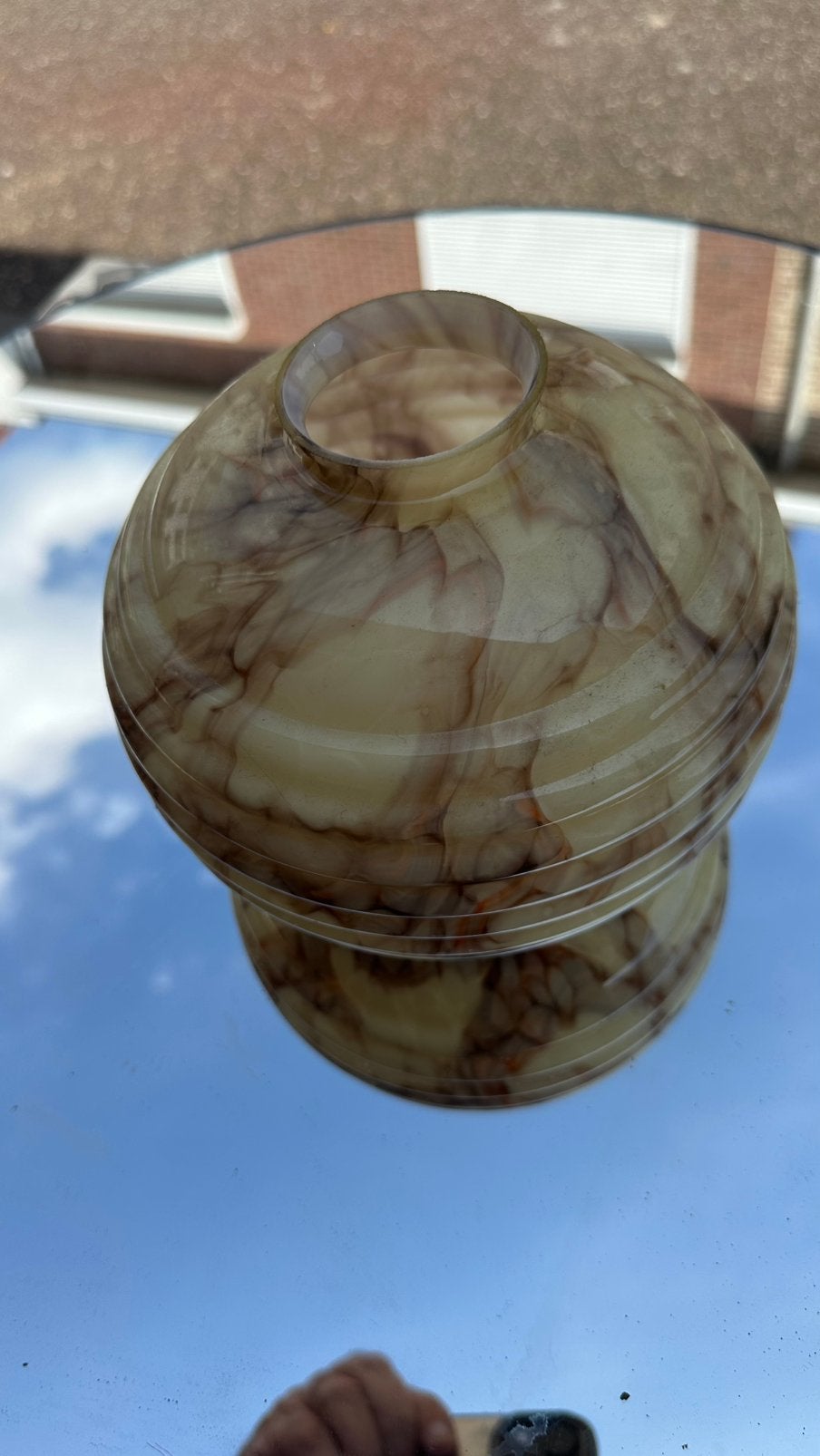 originele Art Deco lampenkap uit de jaren 30, Ophalen of Verzenden