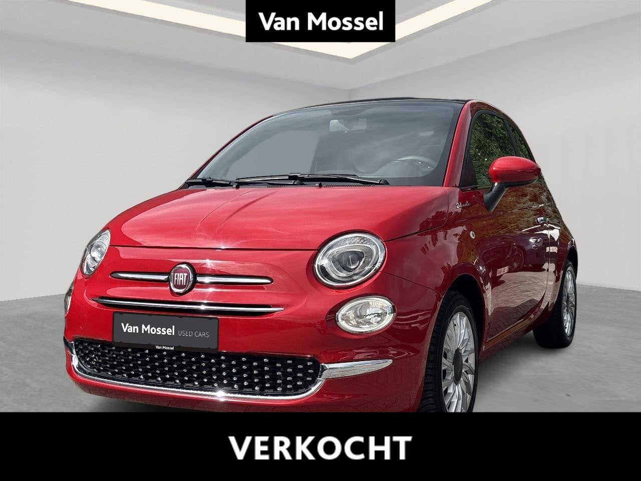 Fiat 500C 1.0 Hybrid 70 Dolcevita, Voorwielaandrijving, 4 zetels, Stof, Gebruikt