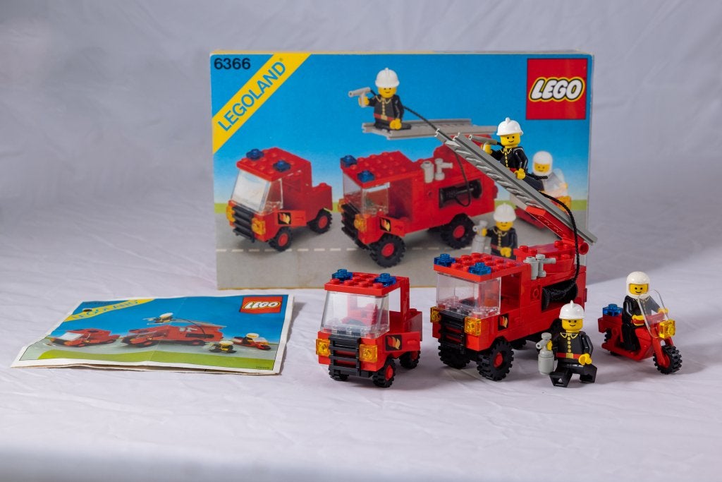 LEGO 6366 Fire & Rescue Squad (1984) - compleet + doos, Kinderen en Baby's, Speelgoed | Duplo en Lego, Gebruikt, Lego, Complete set