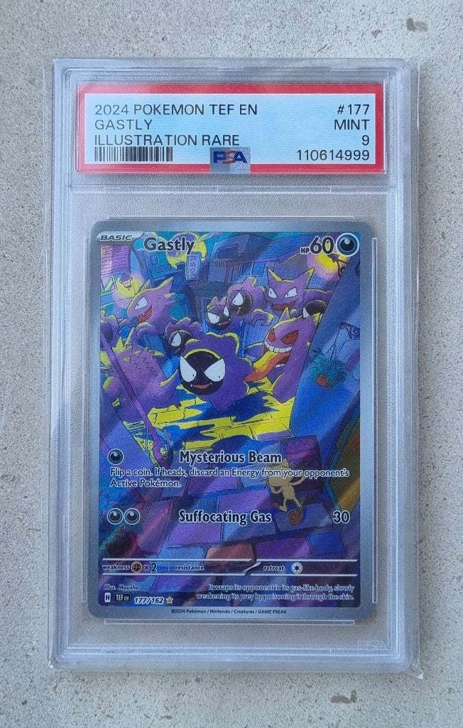 Gastly (TEF 177) PSA9, Enlèvement ou Envoi, Neuf, Cartes en vrac, Foil