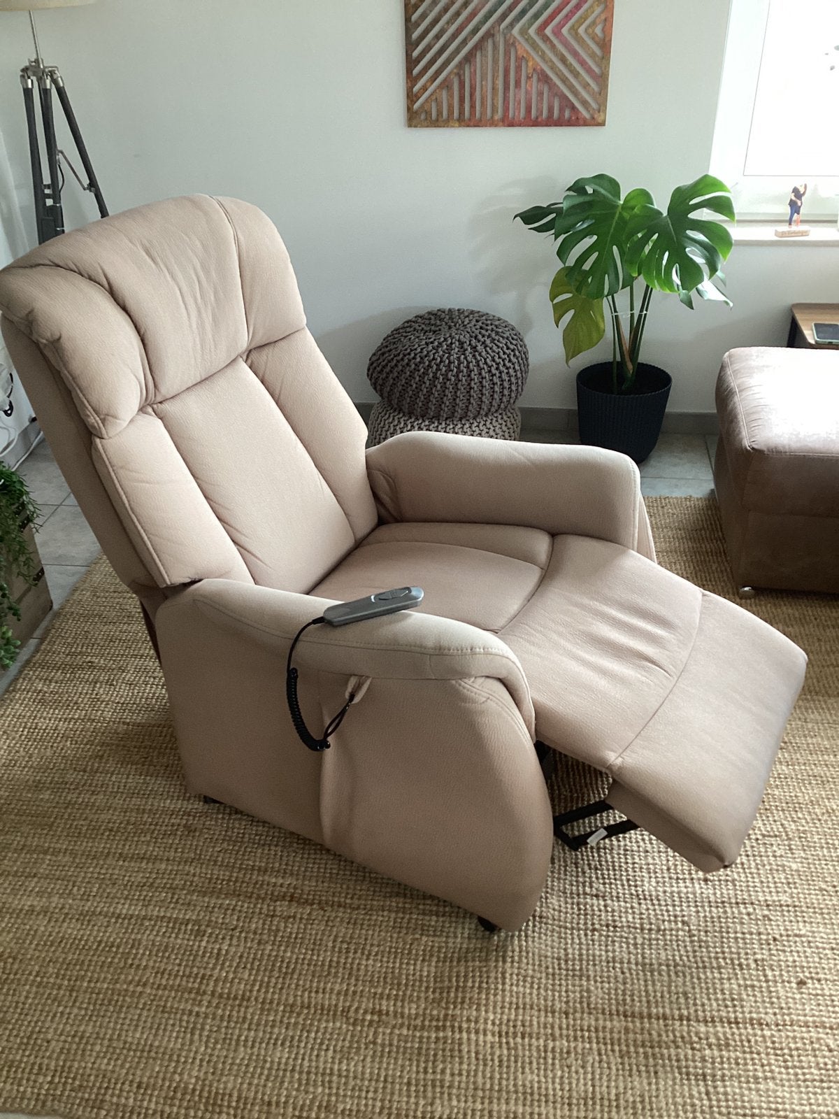 Gratis elektrische relaxfauteuil met sta op functie, Ophalen, Gebruikt, Minder dan 75 cm, Landelijk