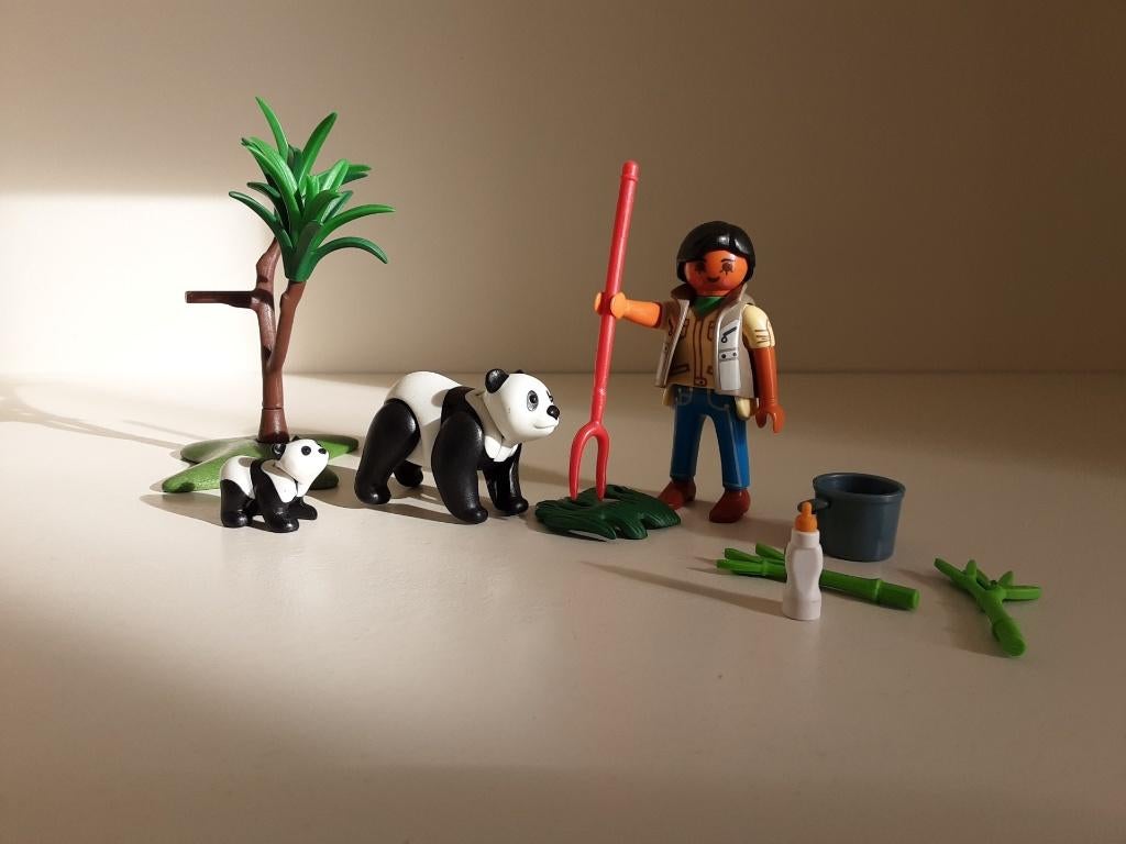 PLaymobil dierenverzorger en panda's - compleet, Kinderen en Baby's, Speelgoed | Playmobil, Ophalen of Verzenden, Zo goed als nieuw
