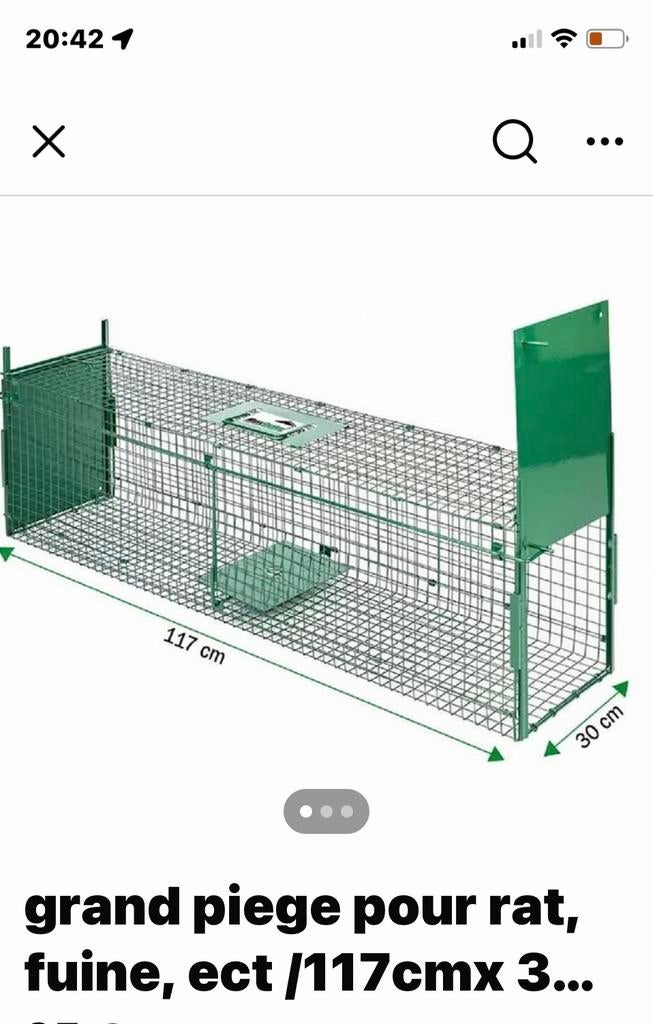 Grande cage neuve 117cm*30 cm pliable nuisibles et animaux, Neuf, Cage de voyage ou Boîte de transport, Moins de 60 cm, Cobaye