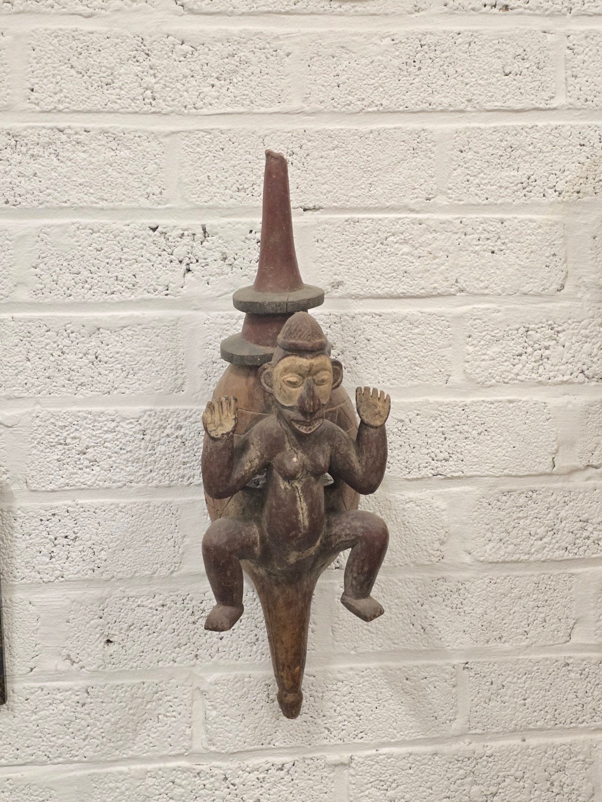 oud afrikaans masker, Antiek en Kunst, Afrika, Ophalen of Verzenden, Masker, Hout