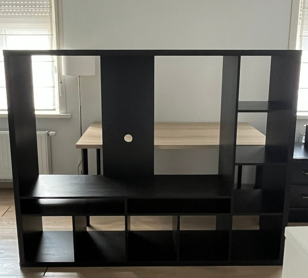 Tv-kast/tv-meubel Ikea (zwart), Autres matériaux, 25 à 50 cm, 150 à 200 cm, Enlèvement
