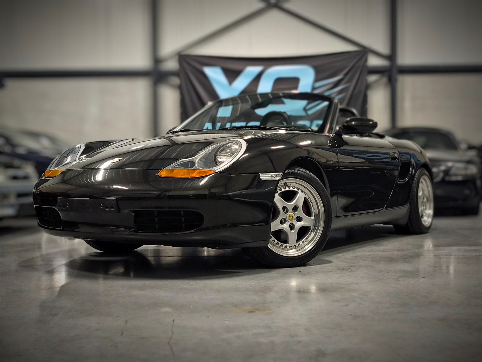 Porsche Boxster 2.5 top staat Black Pearl Metallic, 2500 cc, Zwart, Cabriolet, Leder