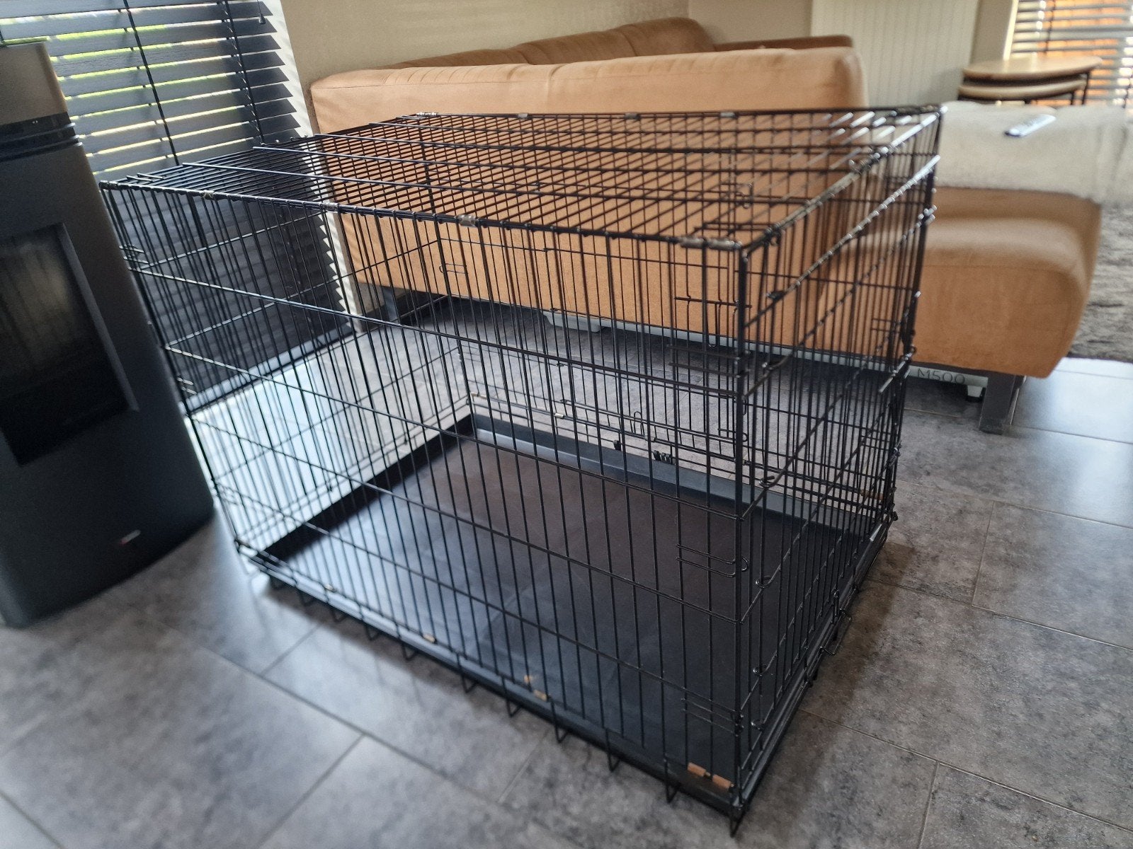 Hondenbench XL, Dieren en Toebehoren, Hondenhokken, Ophalen, Zo goed als nieuw, 75 tot 110 cm, 65 tot 100 cm
