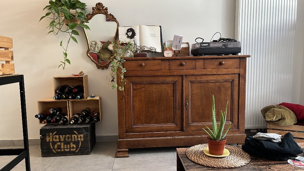 Prachtige houten “vintage” kast, Gebruikt, 100 tot 150 cm, 100 tot 150 cm, 50 tot 75 cm
