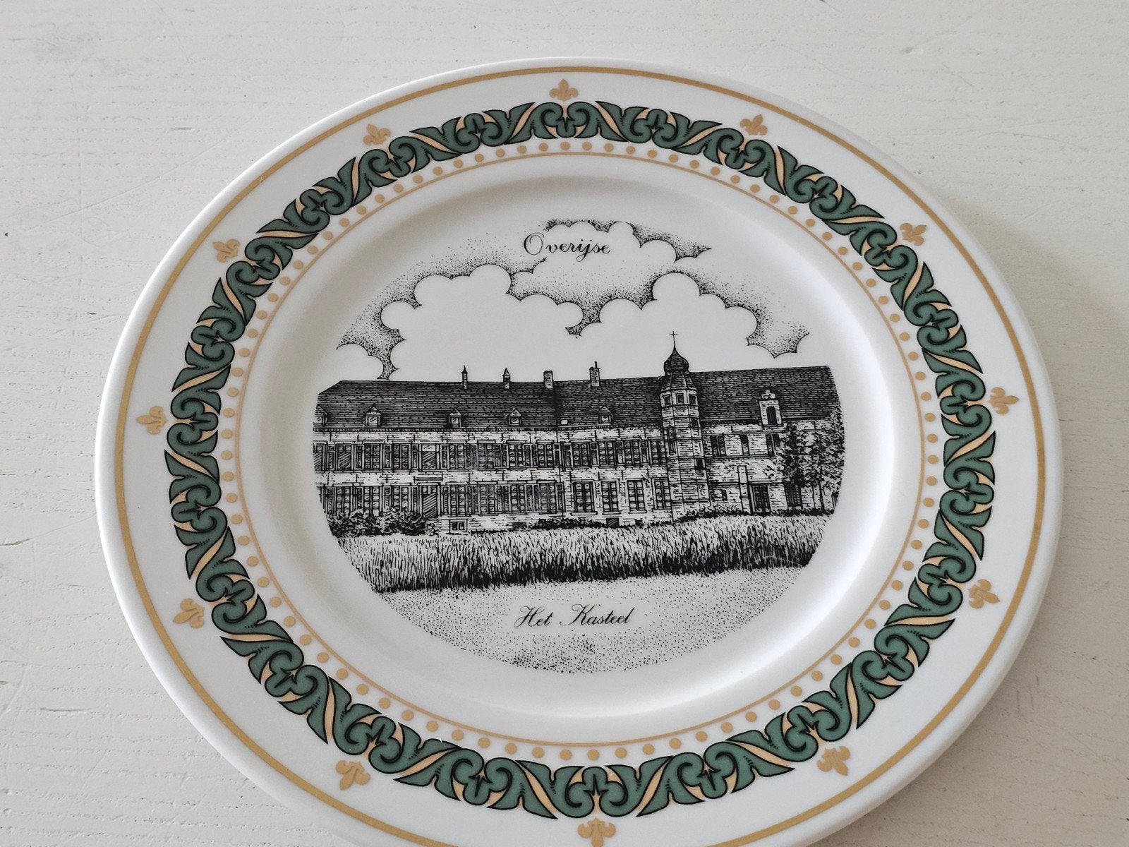 Assiette en porcelaine G. SWAENEPOEL overijse, Antiquités & Art, Enlèvement ou Envoi