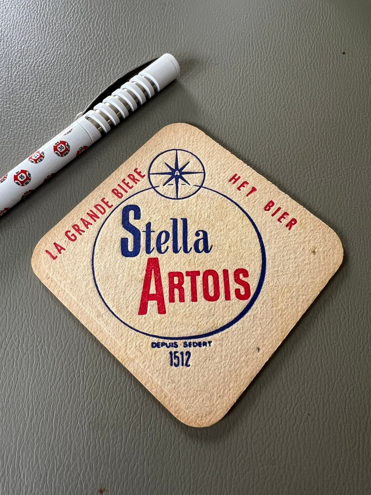 Carte de bières anciennes Stella Artois, Enlèvement ou Envoi, Comme neuf, Sous-bock, Stella Artois