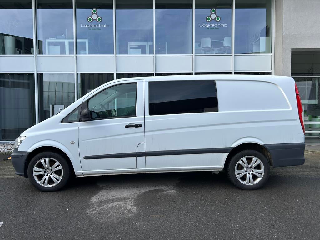 Mercedes Vito 113 CDI Dubble Cabine Euro5, Auto's, Stof, Zwart, Wit, Bedrijf
