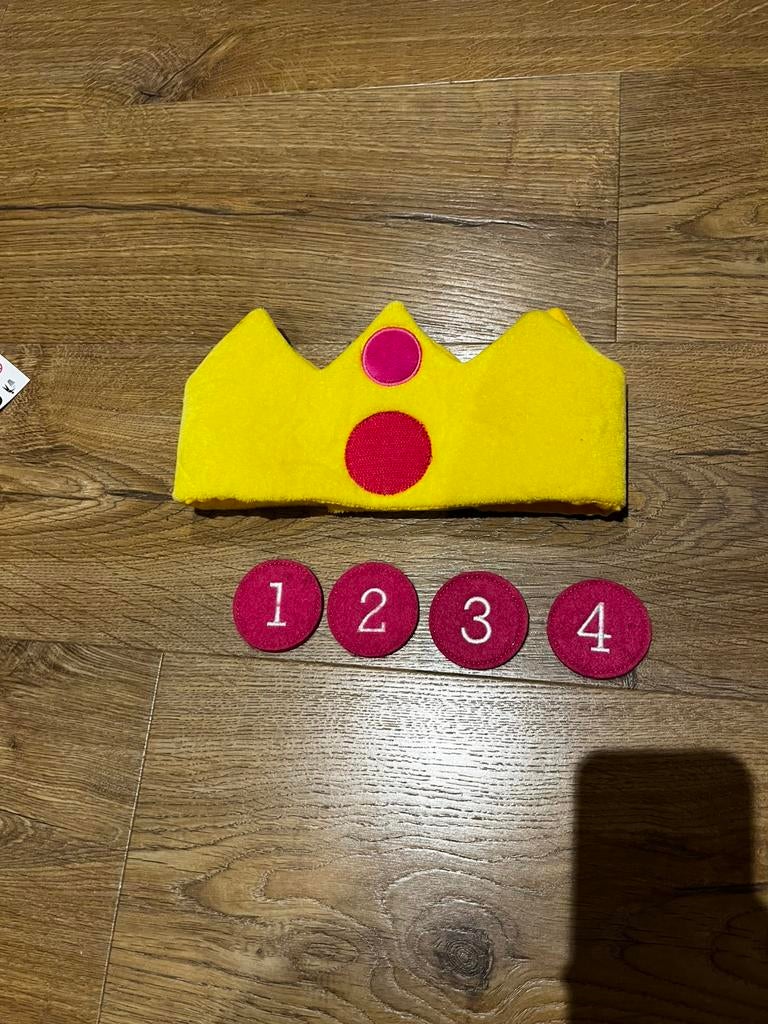 Bumba verjaardagskroon met velcro 1-4 jaar, Ophalen, Zo goed als nieuw