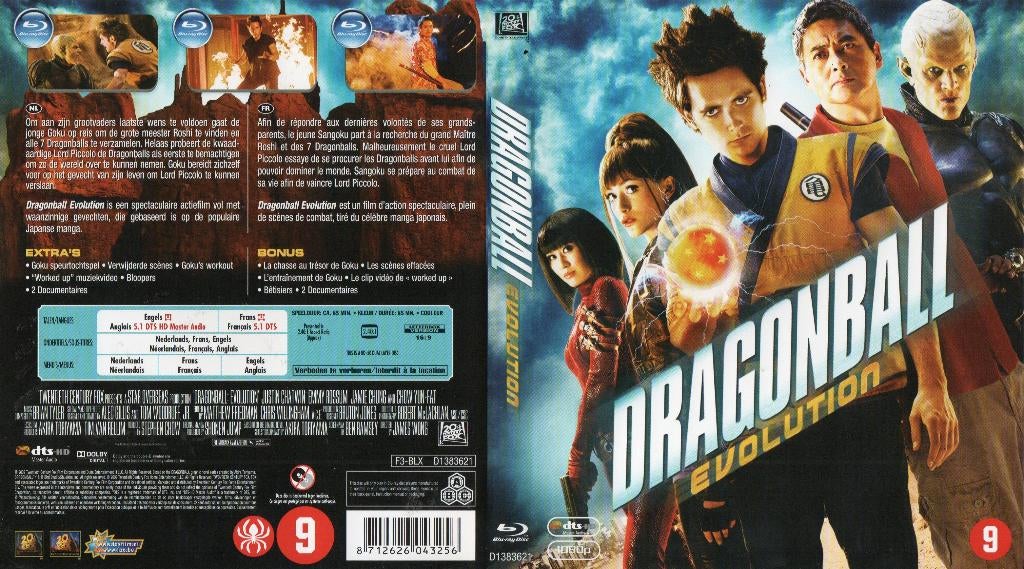 dragonball evolution (blu-ray) nieuw, Cd's en Dvd's, Blu-ray, Zo goed als nieuw, Avontuur, Ophalen of Verzenden
