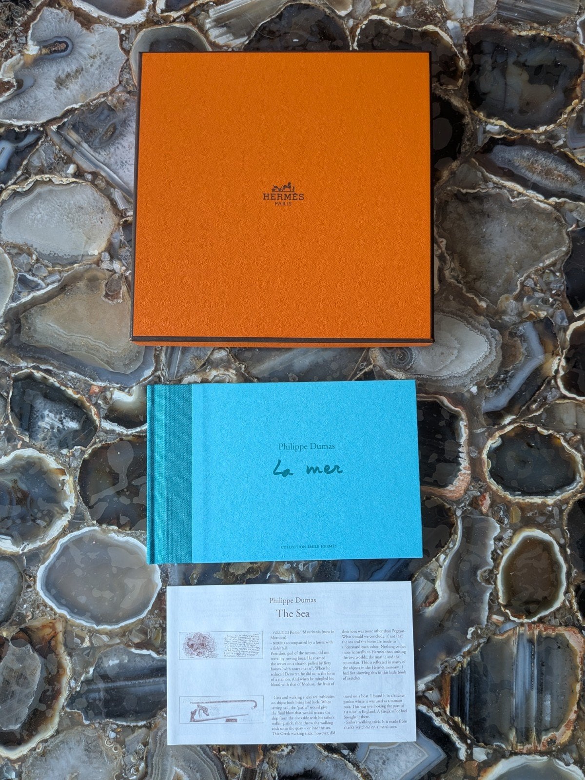 Carnet de croquis Hermès Paris "La Mer" par Philippe Dumas, Ophalen of Verzenden