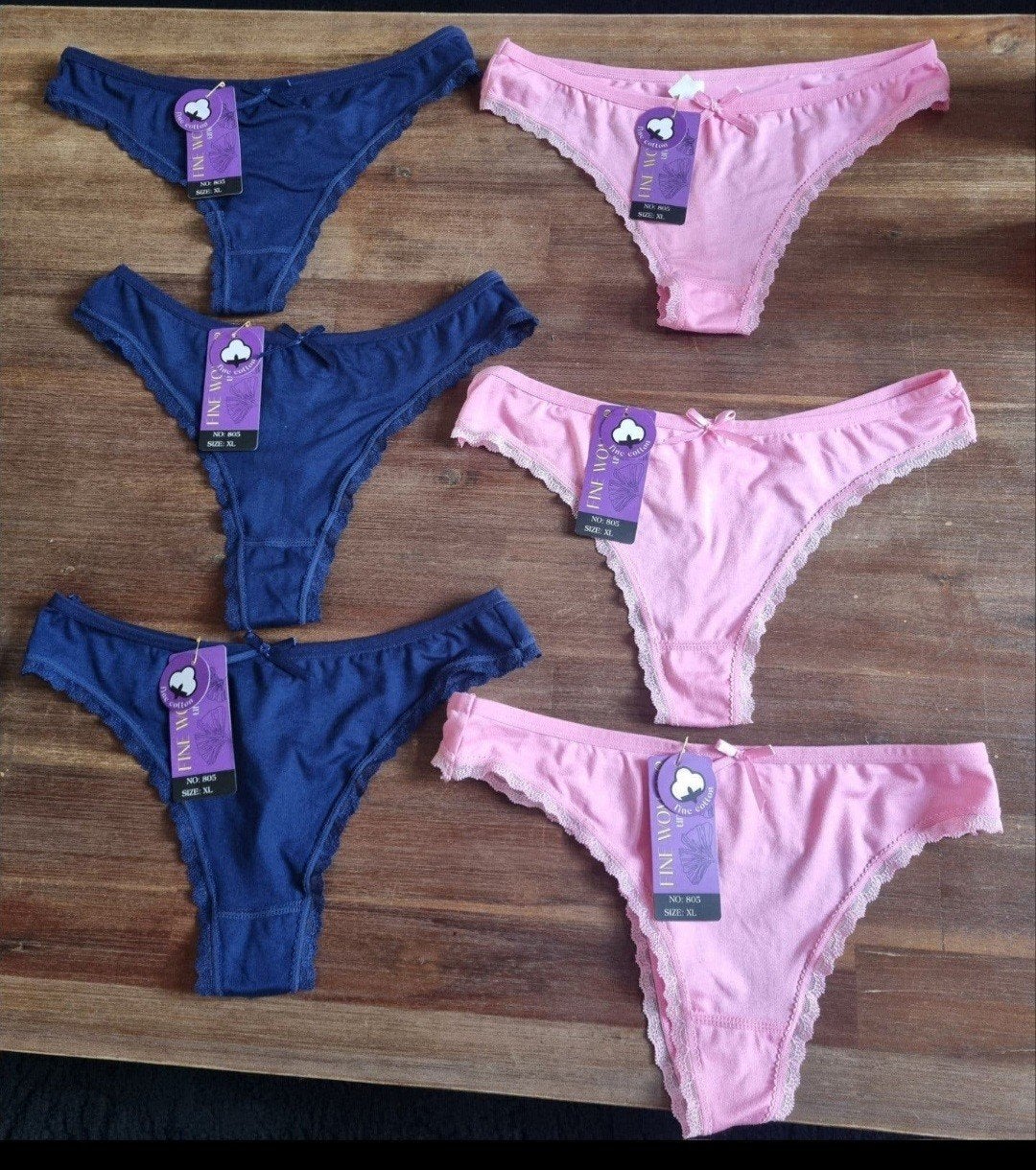 FINE WOMAN 6x Nieuwe Strings Maat XL, Kleding | Dames, Ondergoed en Lingerie, Fine Woman, Ophalen of Verzenden, Meerkleurig, String
