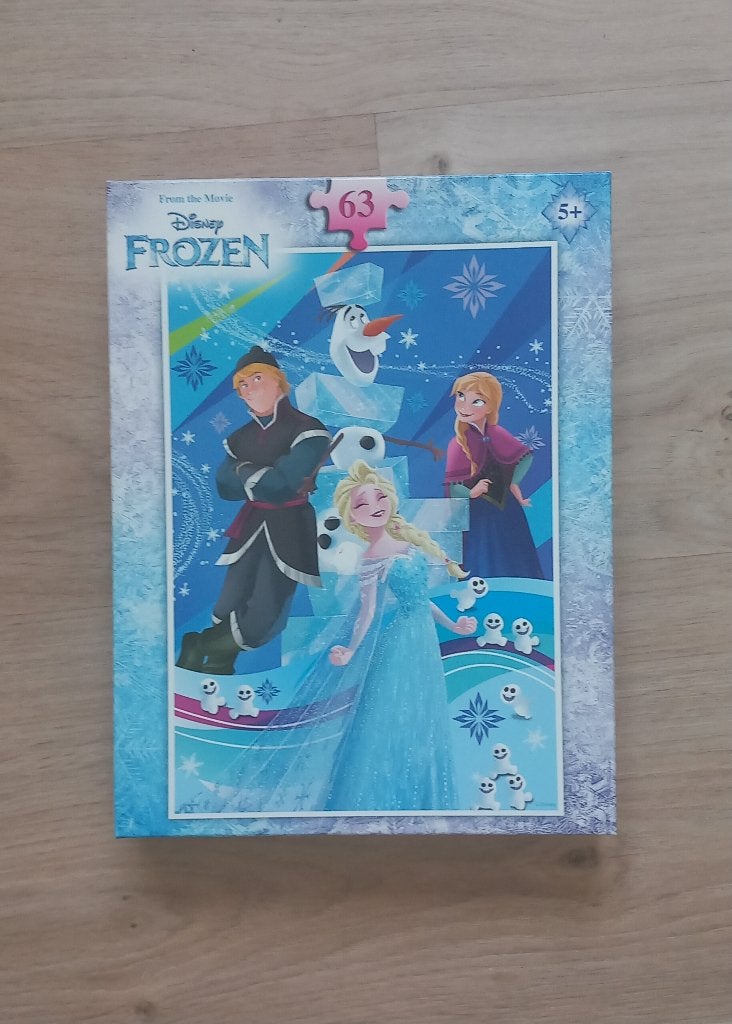 Disney Frozen puzzel, Ophalen of Verzenden, Meer dan 50 stukjes, Gebruikt