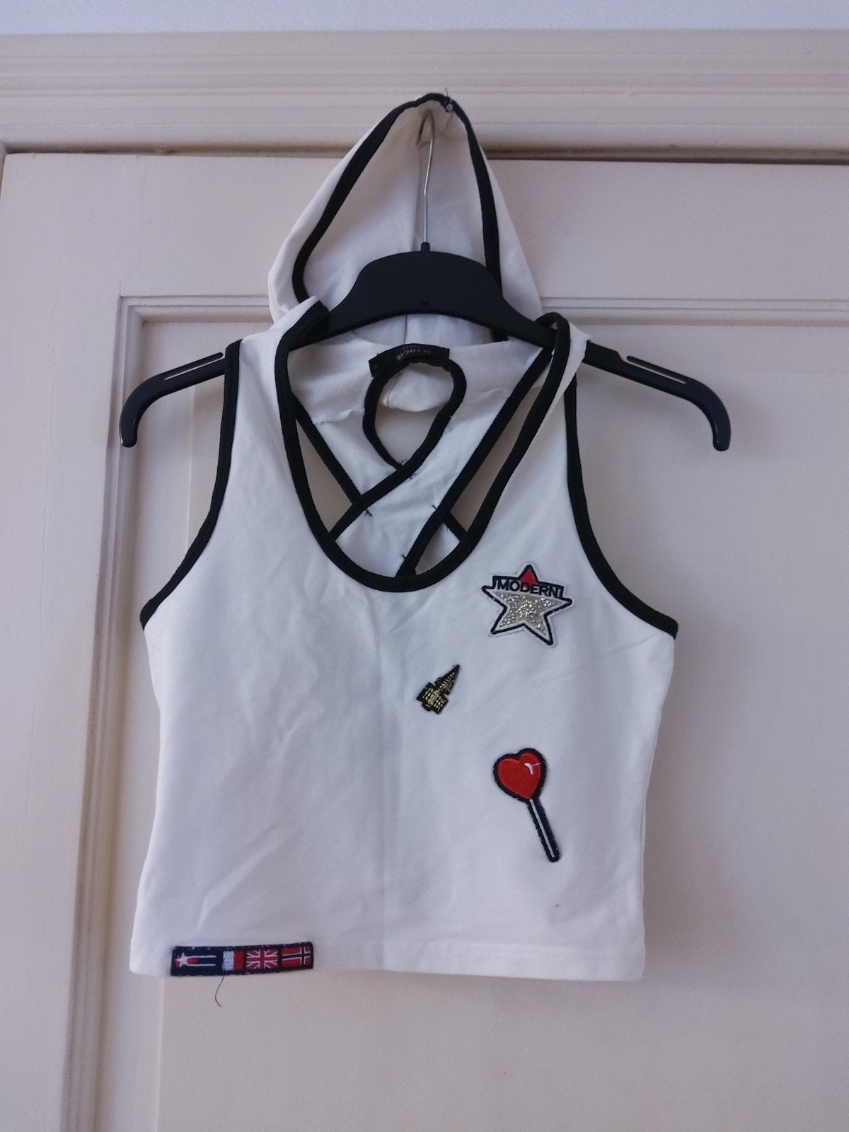 top in vogue paris maaat S, Kleding | Dames, Topjes, In vogue, Wit, Ophalen of Verzenden, Gedragen