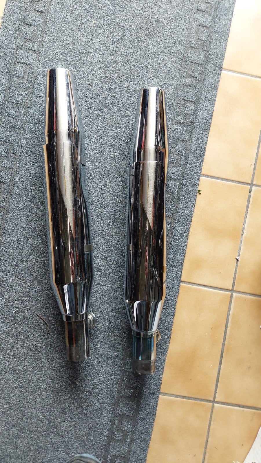 Harley davidson uitlaat, Ophalen