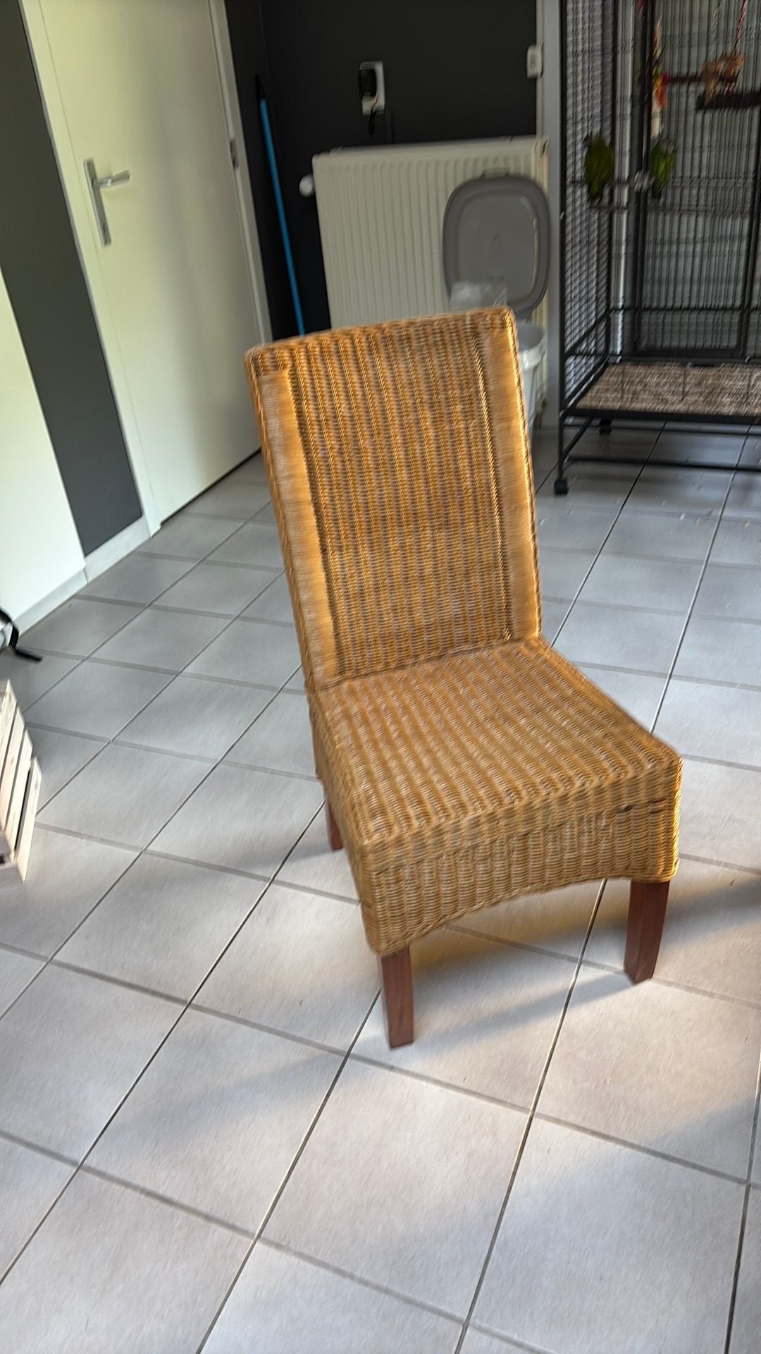 Rotan stoel, Ophalen, Gebruikt, Riet of Rotan, Drie