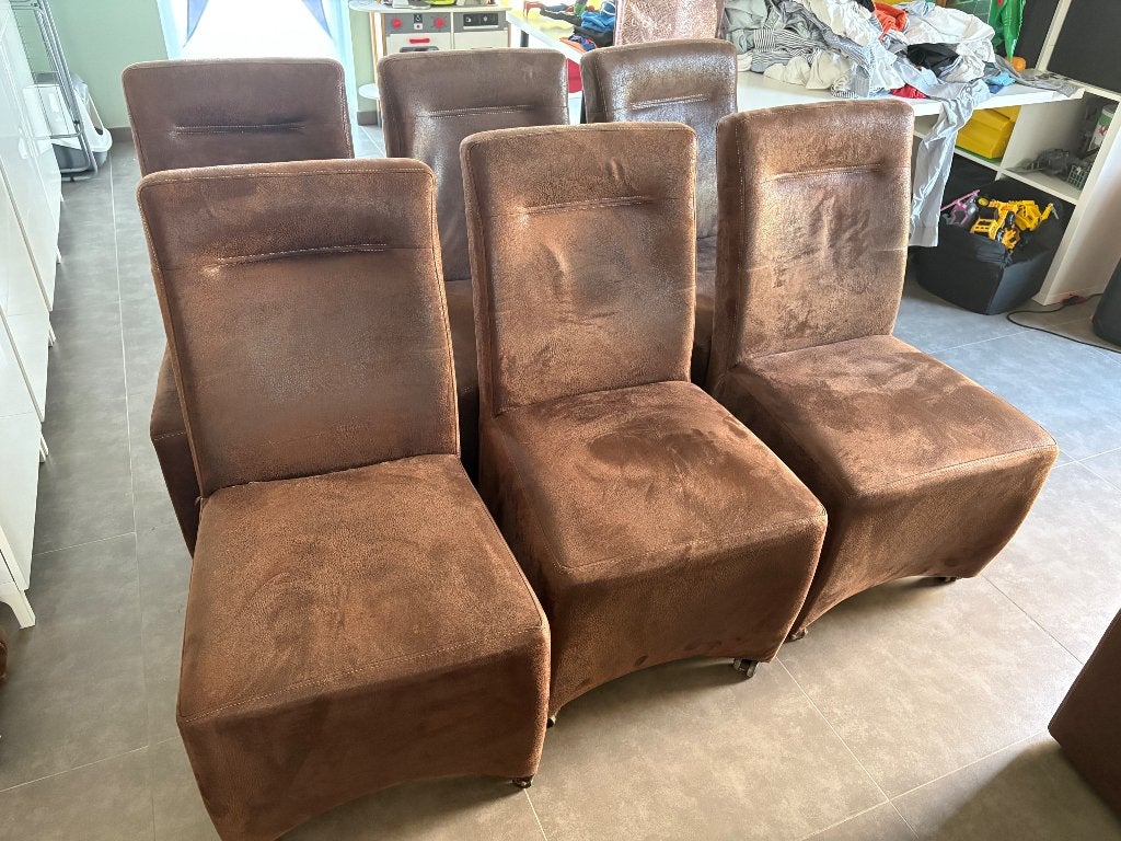 Chaises de salle à manger (lot de 6), Maison & Meubles, Chaises, Brun, Enlèvement, Bois, Cinq, Six Chaises ou plus