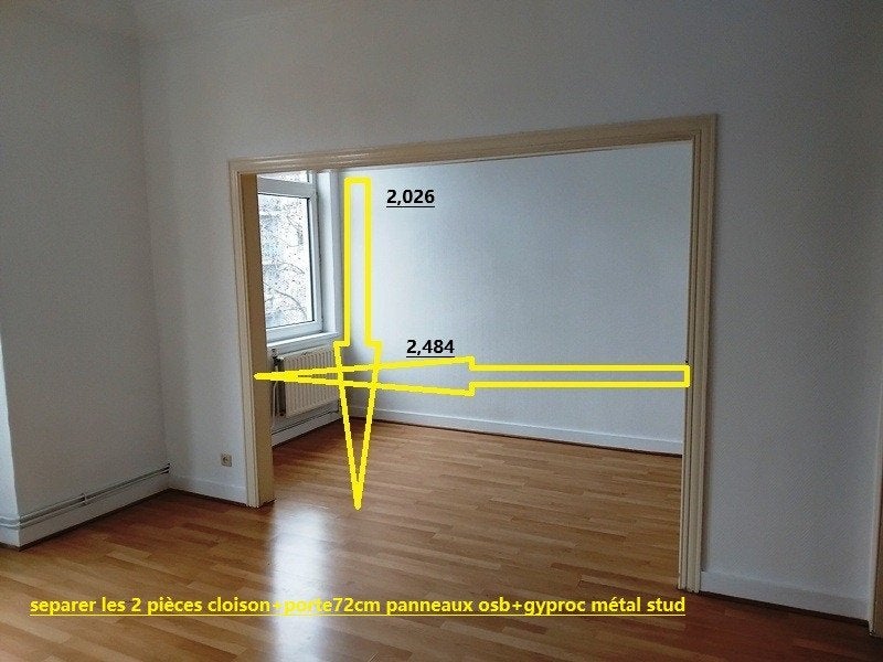 cherche menuisier pour poser cloison, Bricolage & Construction, Enlèvement, Utilisé, Autres types, 150 à 225 cm