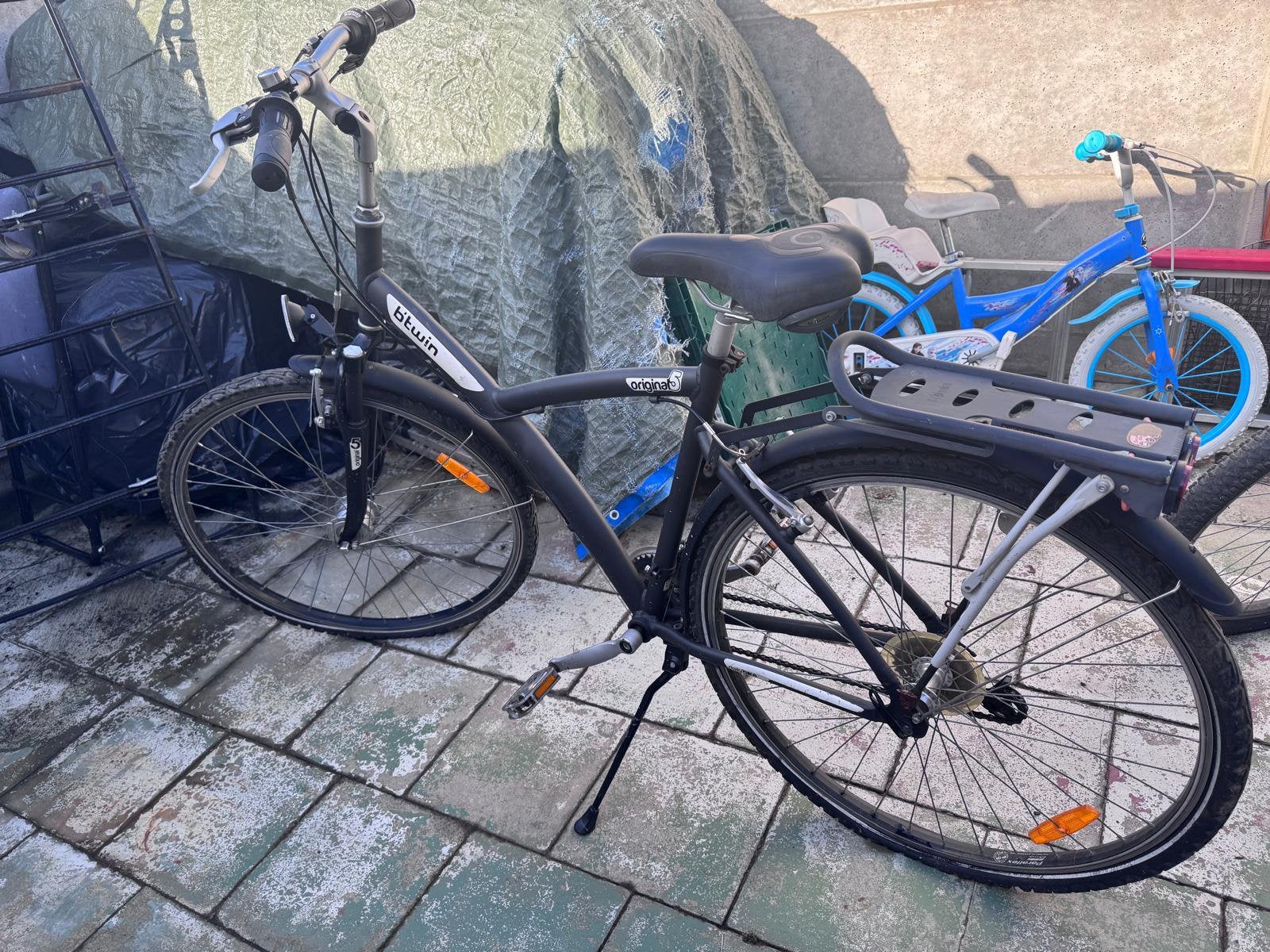 B’Twin mountainbike – goede staat – vering, Ophalen, Zo goed als nieuw