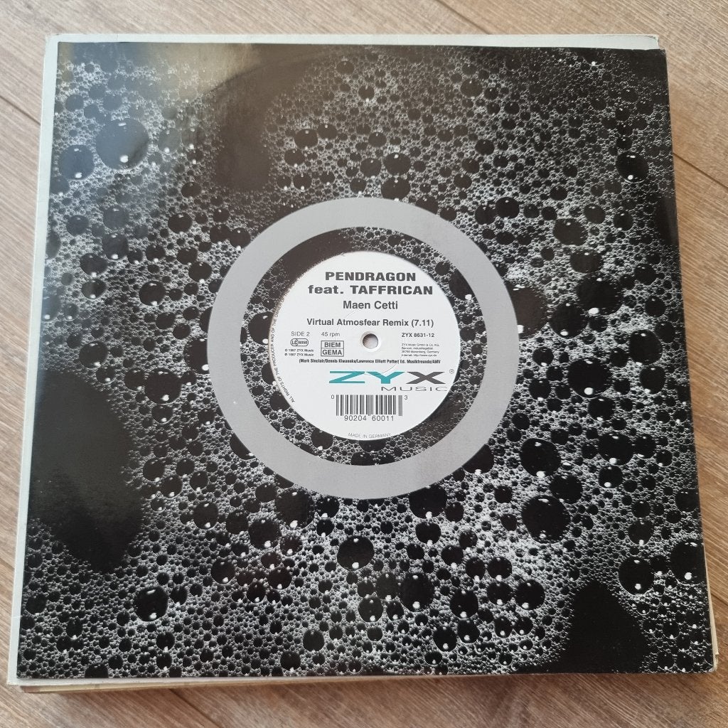 12" Pendragon Feat. Taffrican – Maen Cetti, Enlèvement ou Envoi, Utilisé, 12 pouces, Dance et House