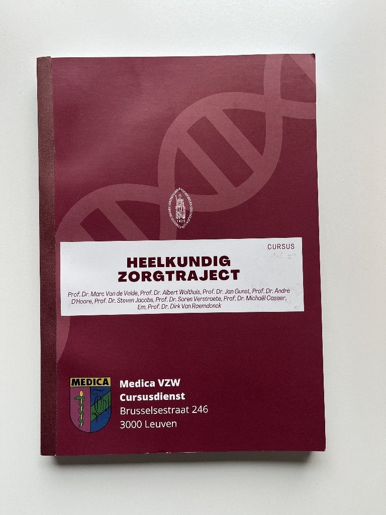 Heelkundig Zorgtraject - Geneeskunde KU Leuven, Boeken, Ophalen, Zo goed als nieuw, Hoger Onderwijs, Medica