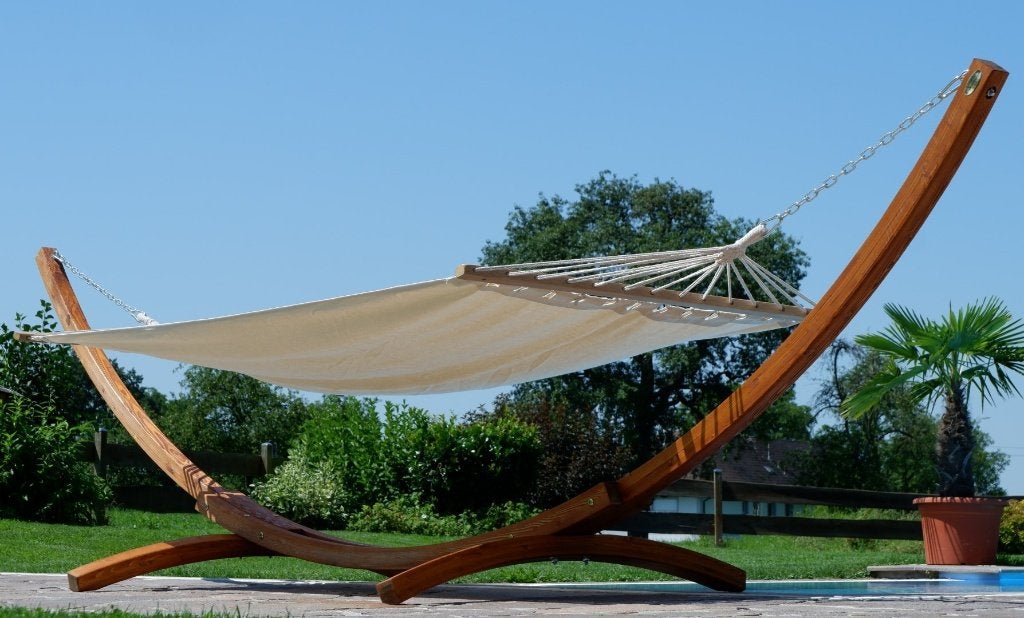 Hangmatstandaard met XXL Hangmat – 4,00 meter | Nieuw, Jardin & Terrasse, Hamacs, Neuf, Avec support, Pliant, Pliable, Intérieur