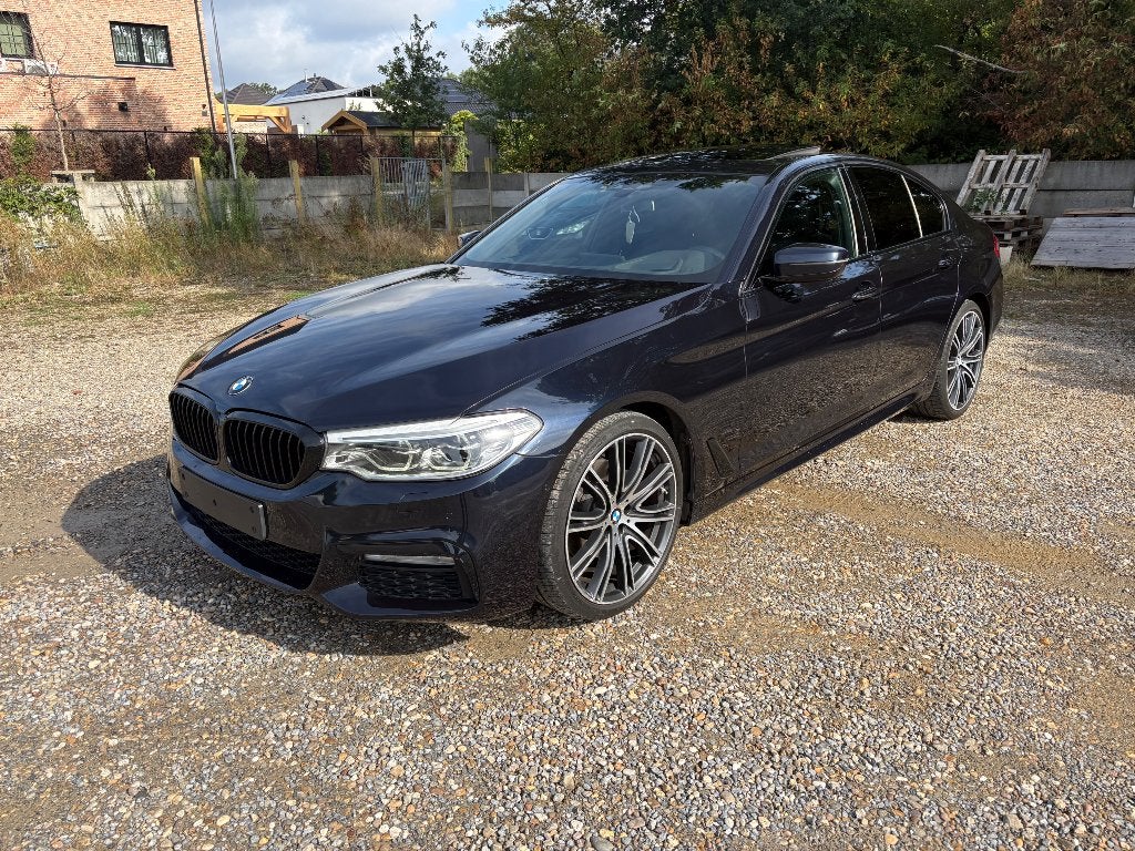 Bmw 520 M pack pano leder Navi xenon, Automaat, Open dak, Blauw, Leder