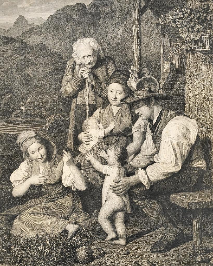 Ferdinand Georg Waldmüller, Ophalen of Verzenden, Gravure