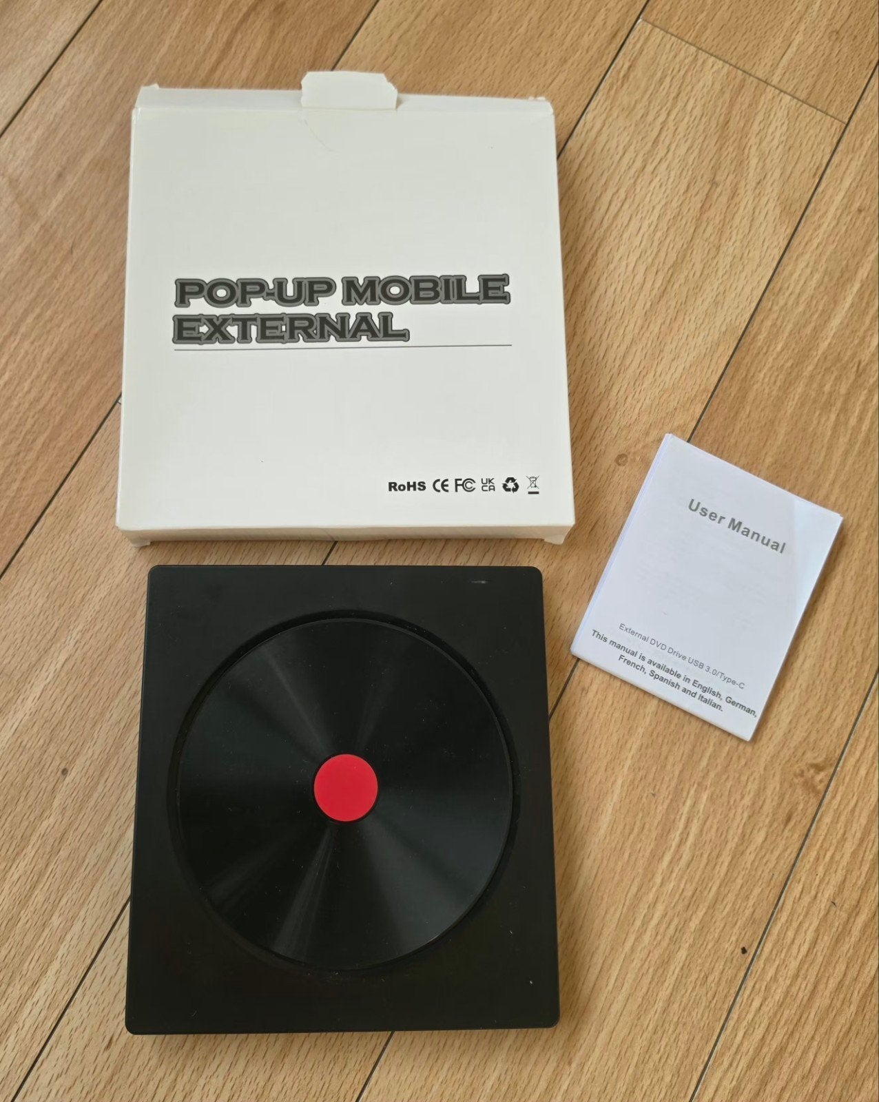 Lecteur / Graveur DVD externe USB 3.0 & USB-C – Comme neuf –, Enlèvement ou Envoi