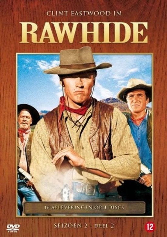 Rawhide seizoen 2, deel 2, 4 dvdbox met Clint eastwood., Engels, Nederlands, Overige genres, Ophalen of Verzenden