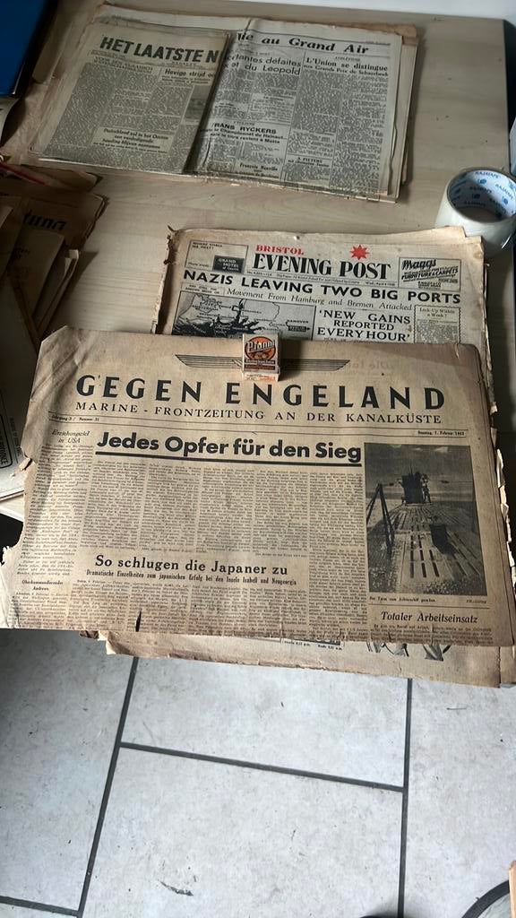 Gegen Engeland Marine frontzeitung, Ophalen of Verzenden, Marine