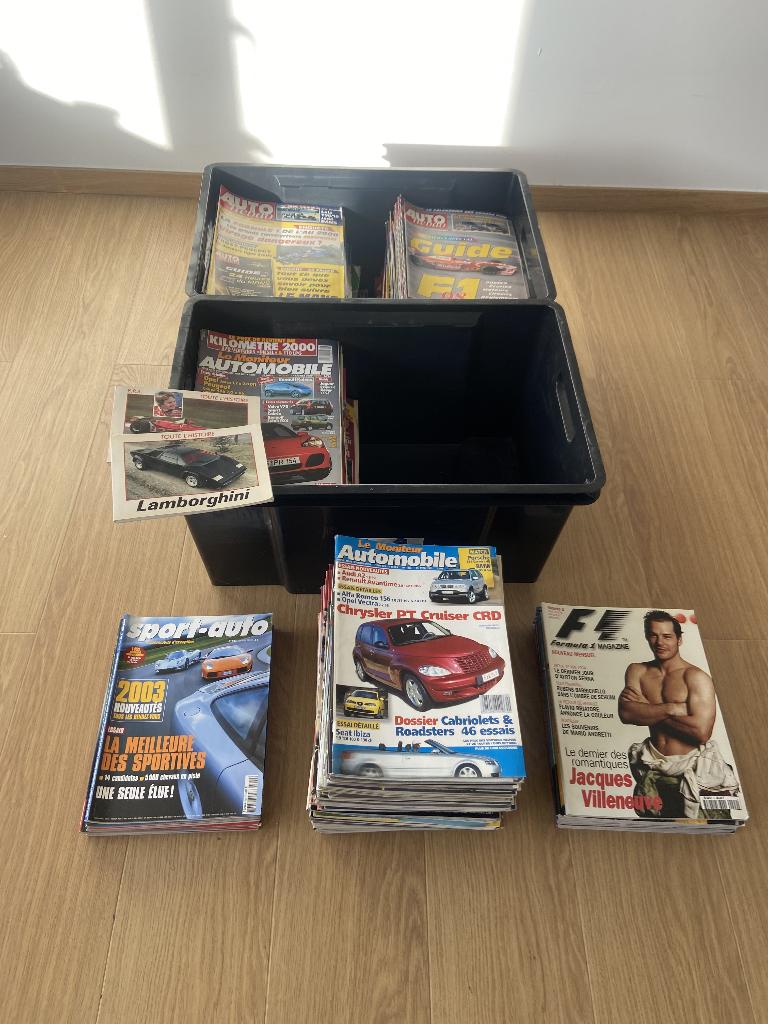 Lot de magazines auto / moto / Formule 1 anciens, Ophalen, Gelezen, Algemeen