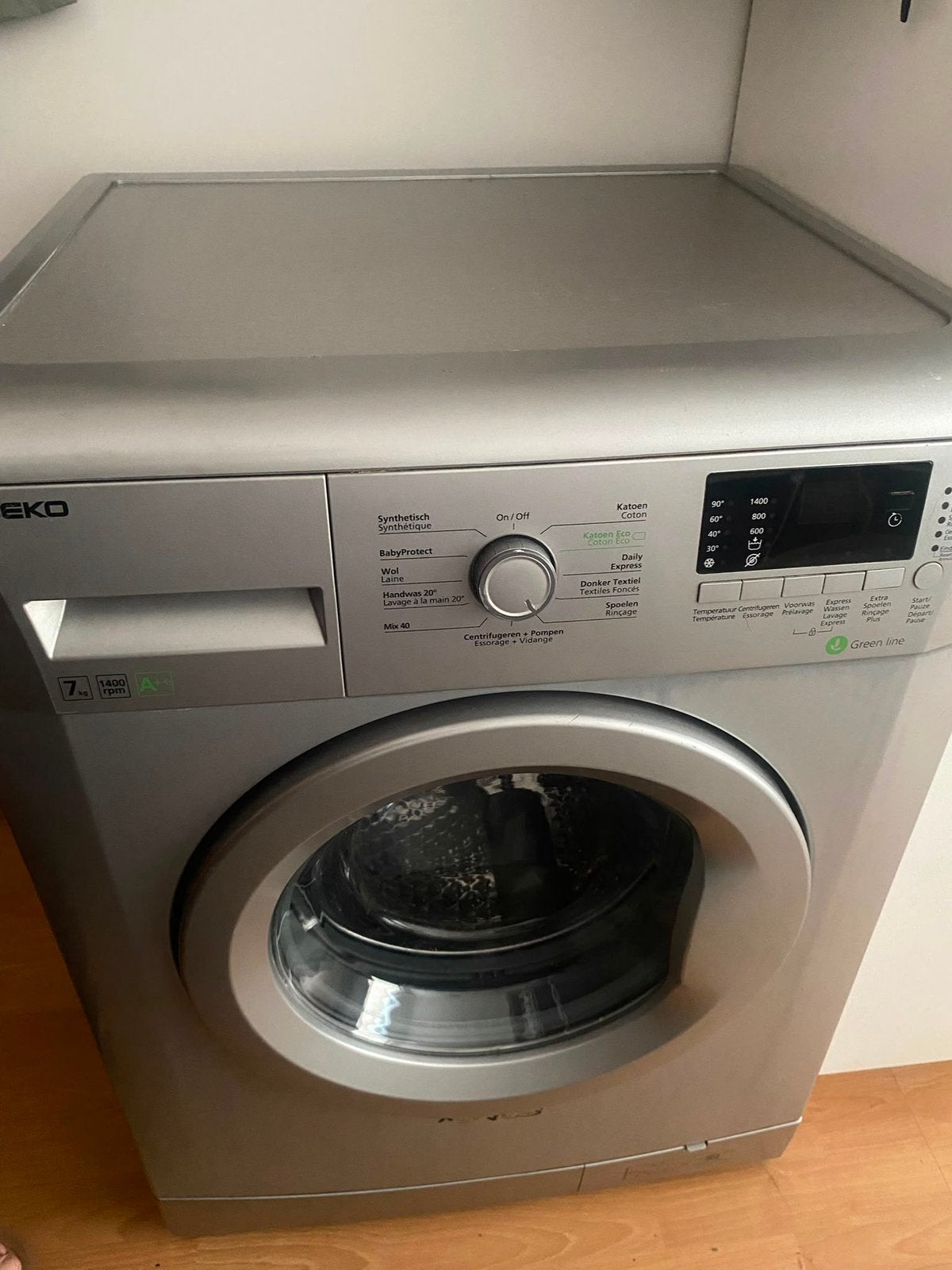 Machine a laver 7kg 1400 tours  A++ green line, Electroménager, Enlèvement, Comme neuf