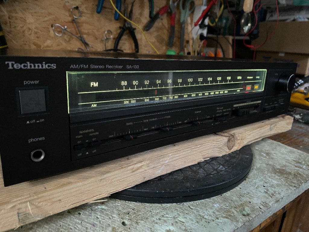 Technics SA-130-Receiver uit 1986, Audio, Tv en Foto, Overige merken, Gebruikt, Ophalen of Verzenden, Minder dan 60 watt