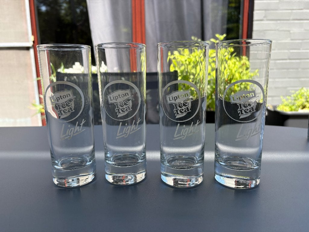4 Ice Tea Light Glazen, Verzamelen, Ophalen of Verzenden, Nieuw, Frisdrankglas